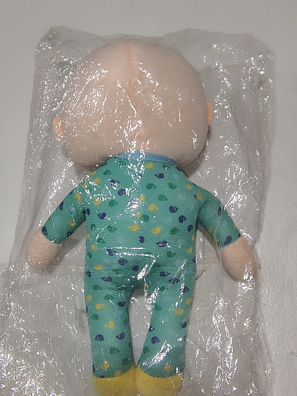 Plush Baby Doll in Teal Floral Pajamas - Soft Stuffed Toy - Picture 2 of 5